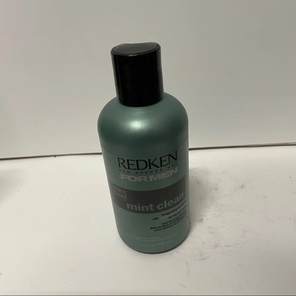 Redken For Men Mint Clean Invigorating Shampoo Protein Peppermint 10 OZ HTF